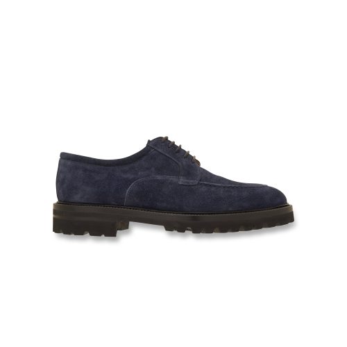Derby scamosciato blu